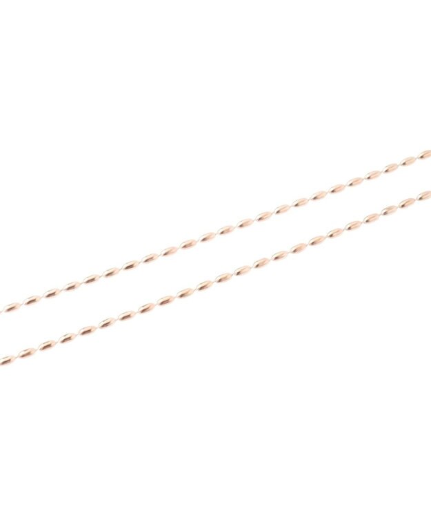 earth music&ecology ロングリボンチェーンネックレス Pink