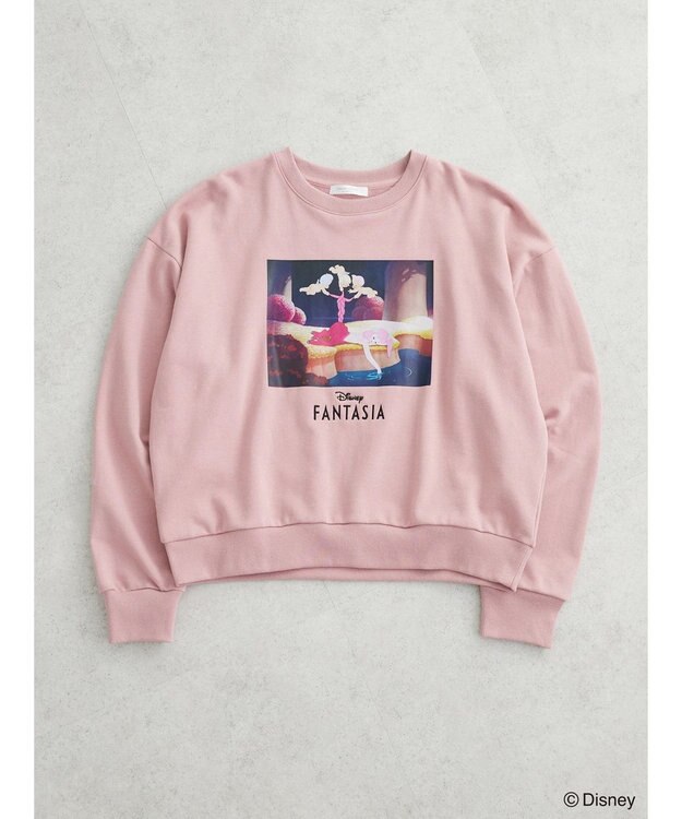 Green Parks ＦＡＮＴＡＳＩＡ／プリント裏毛プルオーバー Pink