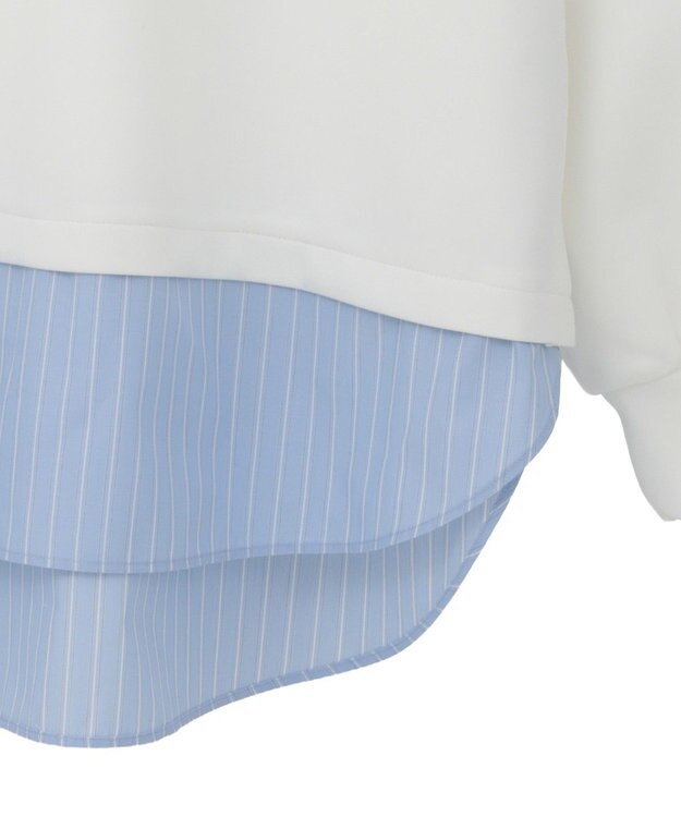 AMERICAN HOLIC シャツテールドッキングプルオーバー Off White