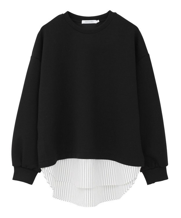 AMERICAN HOLIC シャツテールドッキングプルオーバー Black