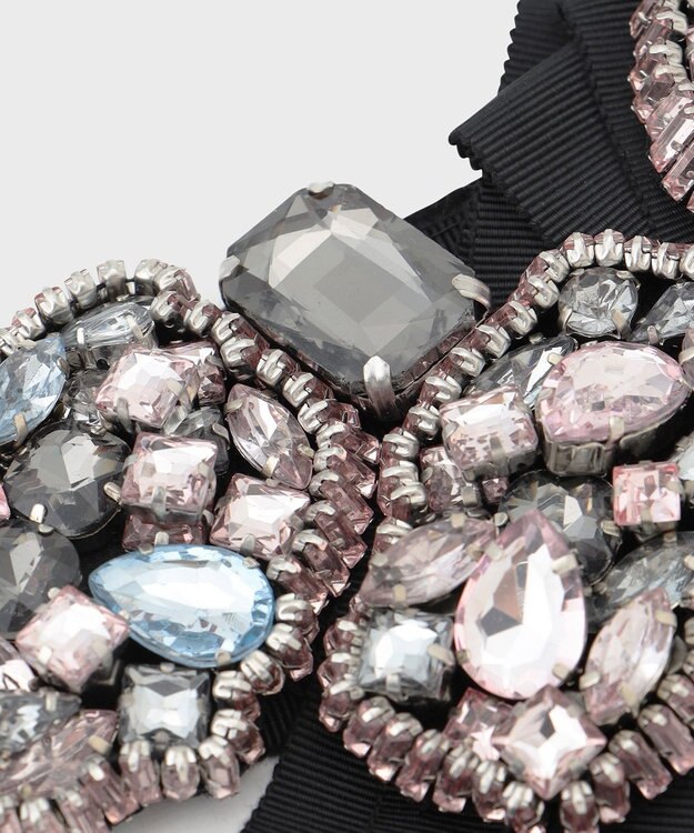 GRACE CONTINENTAL グログランブローチ ブラック