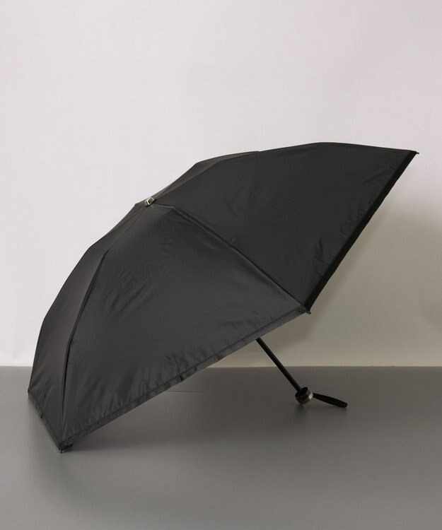 AURORA BLAO (ブラオ) 切り継ぎテープ柄 晴雨兼用傘 (折り畳み・ミニ) ブラック