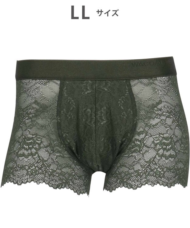 WACOAL MEN ボクサーパンツ 【レースボクサー】 美しさと快適さを追求 通気性 前閉じ WT3822 /ワコールメン オリーブ