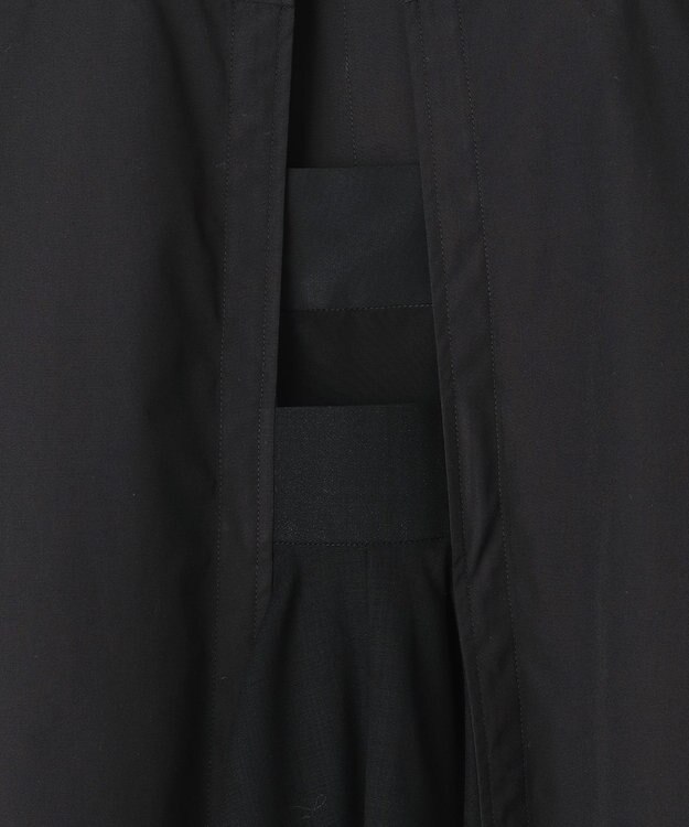 #Newans 【ANSWER for モダンベーシック】バックスリットオーバーシャツ ブラック系