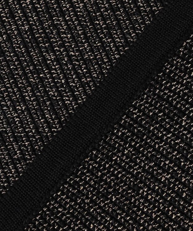 自由区 【PREMIUM KNIT COLLECTION】シャイニーミックスプルオーバー ニット ブラックラメ