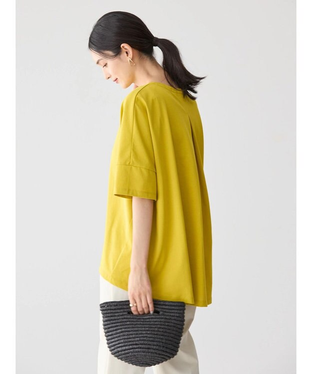 AMERICAN HOLIC 接触冷感バックタックカットプルオーバー Yellow