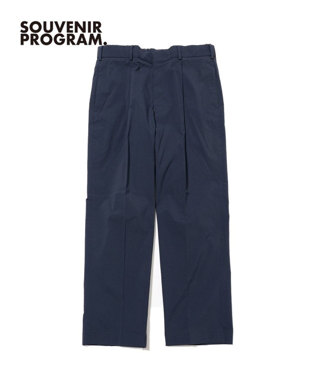 J.PRESS MEN 【J.PRESS ORIGINALS】【UNISEX】Nylon Polyurethane Dray Stretch 1Tuck Pants ネイビー系