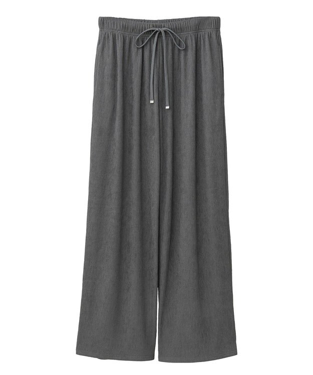 Green Parks ウエーブジャガードイージーパンツ Gray
