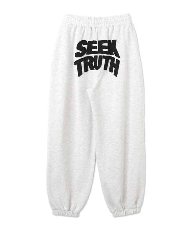 WEGO 【ウエストゴム】ヒップロゴスウェットパンツ 杢グレー