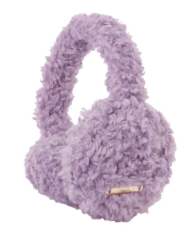 MOONBAT 【ギフトBOX付】FURLA ムートン風ふわふわイヤーマフ ラベンダー