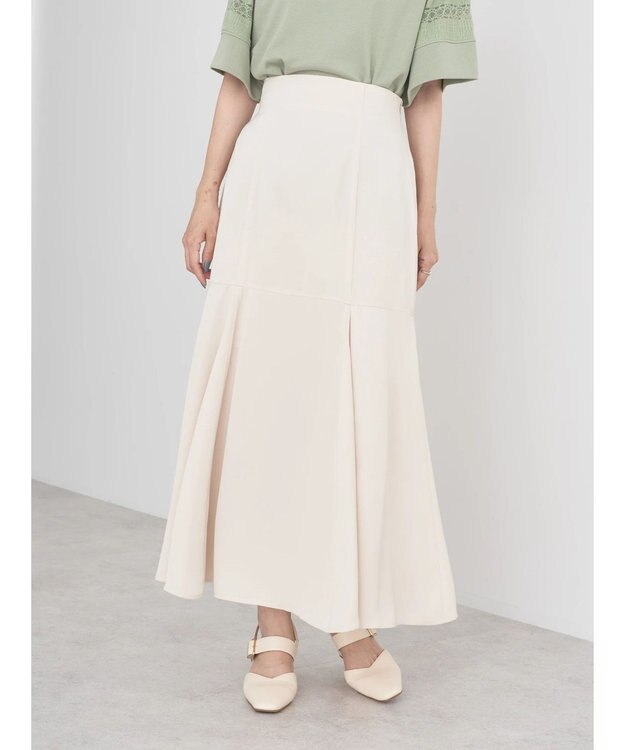 earth music&ecology 切替フレアスカート Ivory