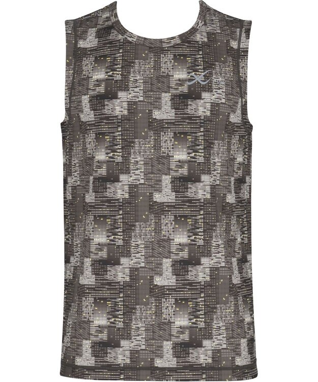 CW-X 【MEN】 CW-X トップス 【薄軽ランニングシャツ】 ノースリーブ タンクトップ Ｕネック 吸汗速乾性(本体) メンズ DLO150 /ワコール シルバーグレー