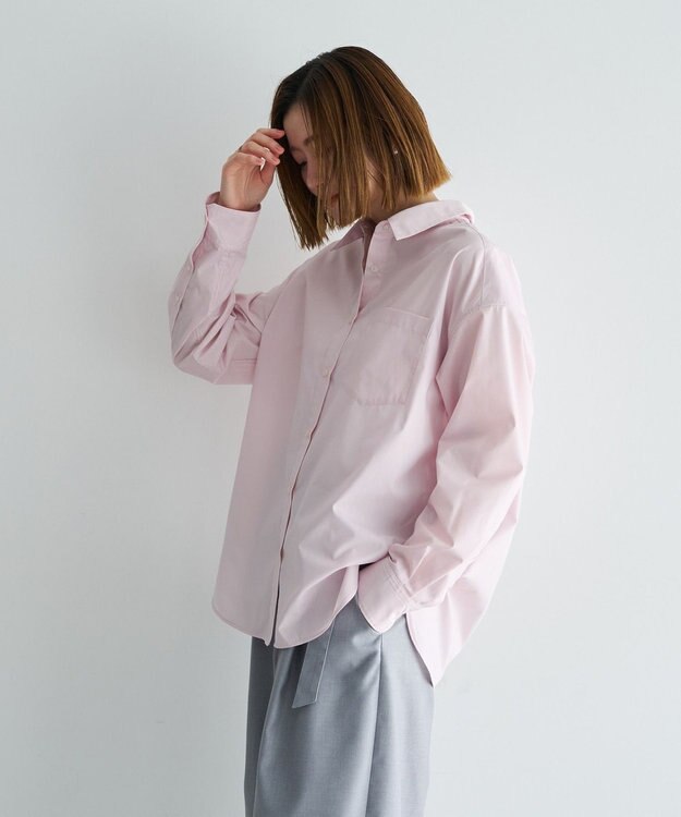 YECCA VECCA イージーケアオーバーシャツ Pink