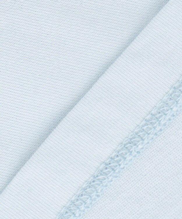 23区 S 【SLOW/一部店舗限定】MVSコットン  ロゴTシャツ サックスブルーxグリーンロゴ