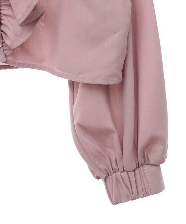 earth music&ecology ラッフルフリルシャツ Pink