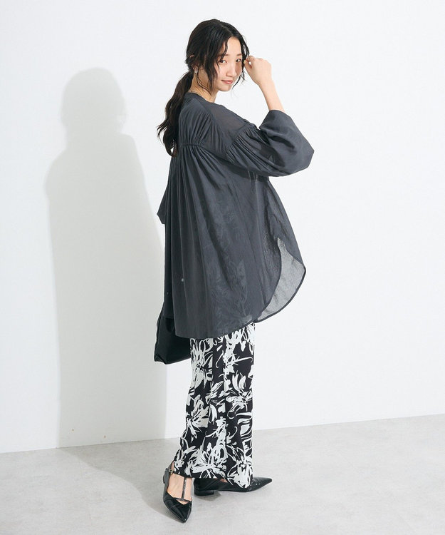 CRAFT STANDARD BOUTIQUE プリントイージーパンツ Black