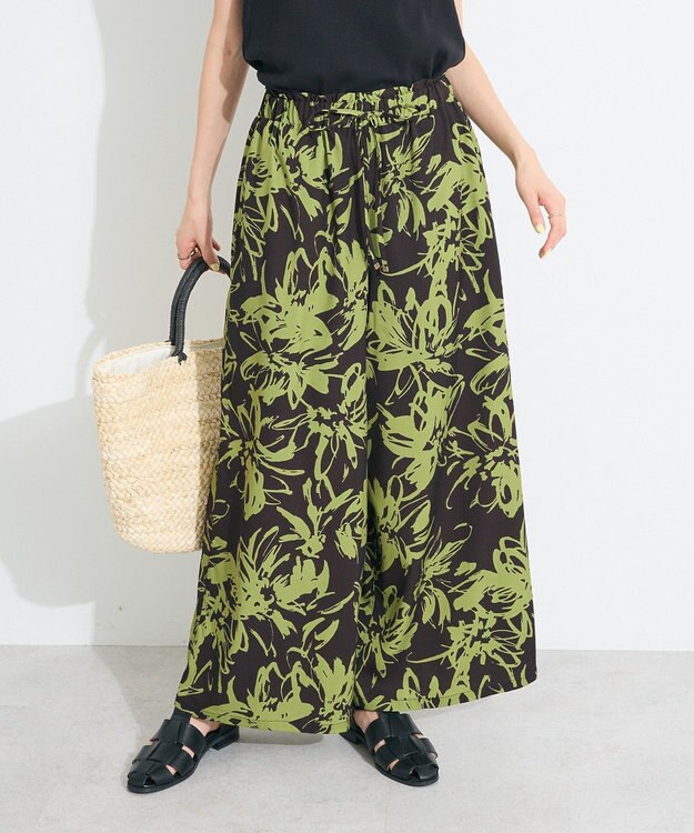 CRAFT STANDARD BOUTIQUE プリントイージーパンツ Green