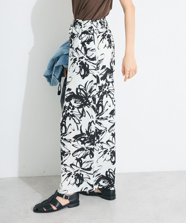 CRAFT STANDARD BOUTIQUE プリントイージーパンツ White