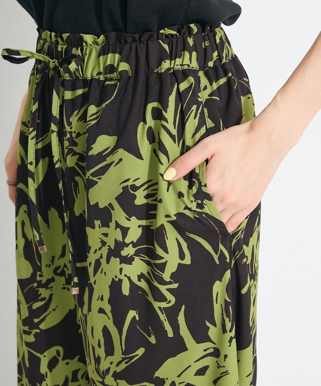 CRAFT STANDARD BOUTIQUE プリントイージーパンツ Green
