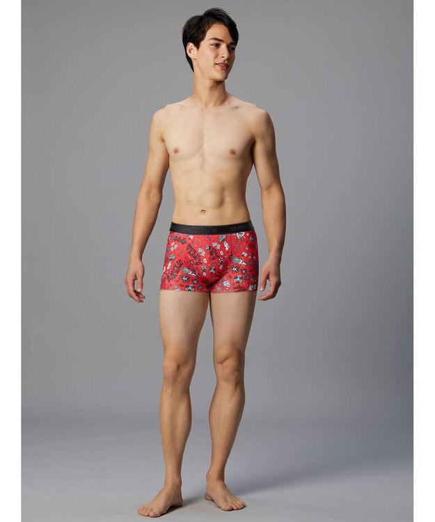 WACOAL MEN ボクサーパンツ 【ハナコトバパンツ】 フロント快適設計 肌あたり軽減設計 誕生日 記念日 前閉じ 下着 メンズ GT3221 /ブロス バイ ワコールメン レッド系