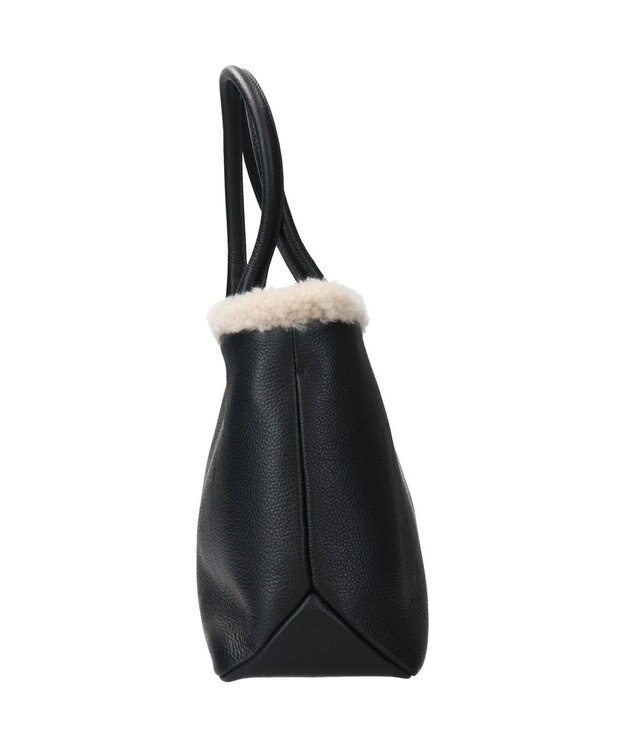 INTER-CHAUSSURES 【CHRISTIAN VILLA】ムートンパイピングバッグ ブラック