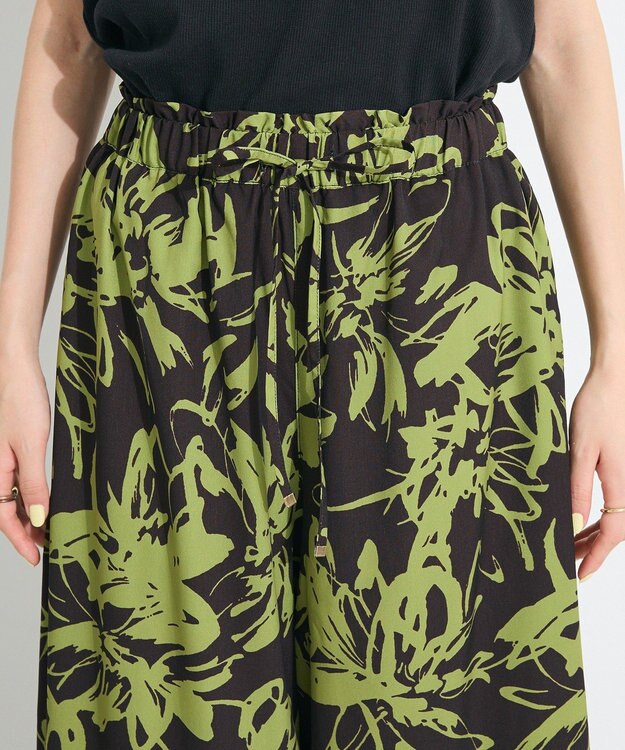 CRAFT STANDARD BOUTIQUE プリントイージーパンツ Green