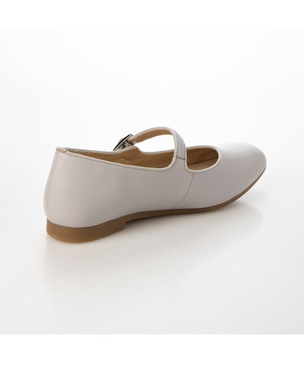 ing <ing>【WEB限定】ストラップフラットシューズ ライトグレー