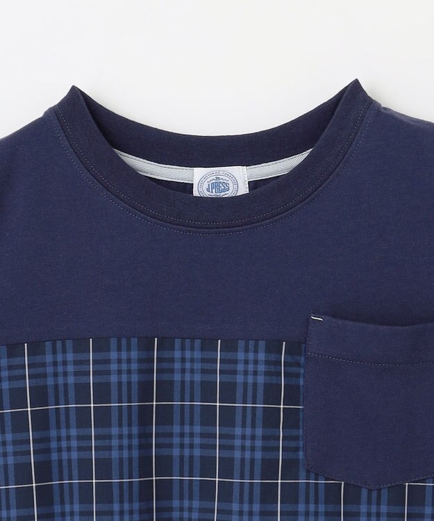 J.PRESS KIDS 【140-170cm】マドラスＴシャツ ネイビー系