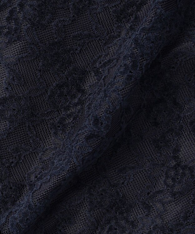 組曲 KIDS 【110-140㎝】スノウレース ワンピース ネイビー