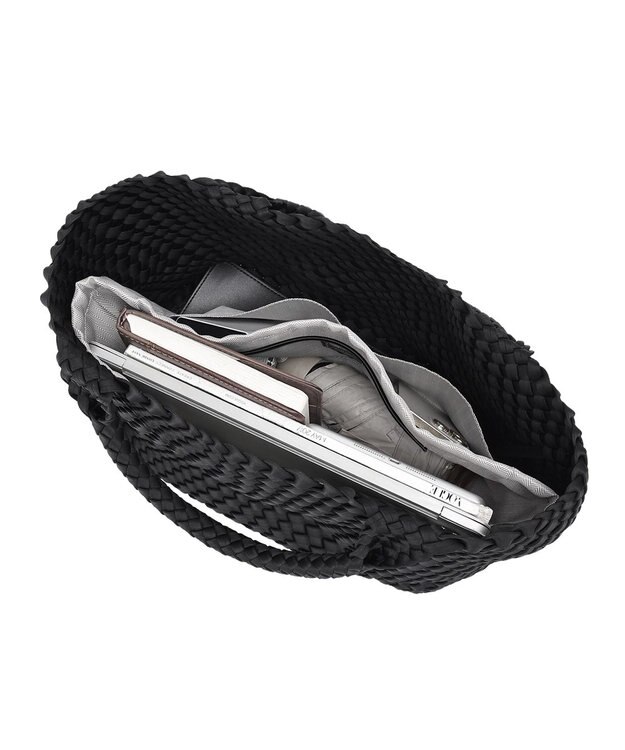 style code 【軽量・弱撥水素材】ネオプレーン　イントレチャート　トートバッグ A4 大容量 ブラック