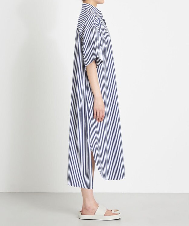 NAVE 【Nave　洗える】シャツ ドレス ネイビー系1