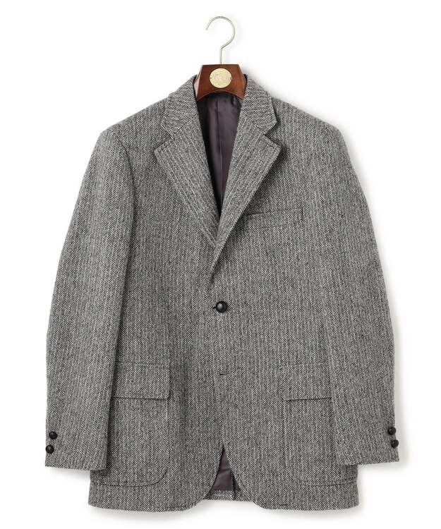 J.PRESS MEN 【定番】LOVAT LAVEROCK TWEED ヘリンボンツイードジャケット グレー系1