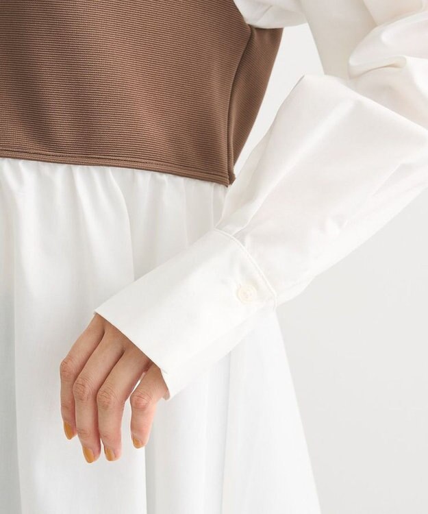 Green Parks ビスチェドッキングチュニック Brown