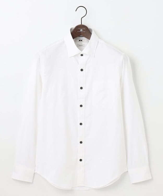 JOSEPH ABBOUD 【オーガニックコットン使用】JOE COTTON ストレッチオックス シャツ ホワイト系
