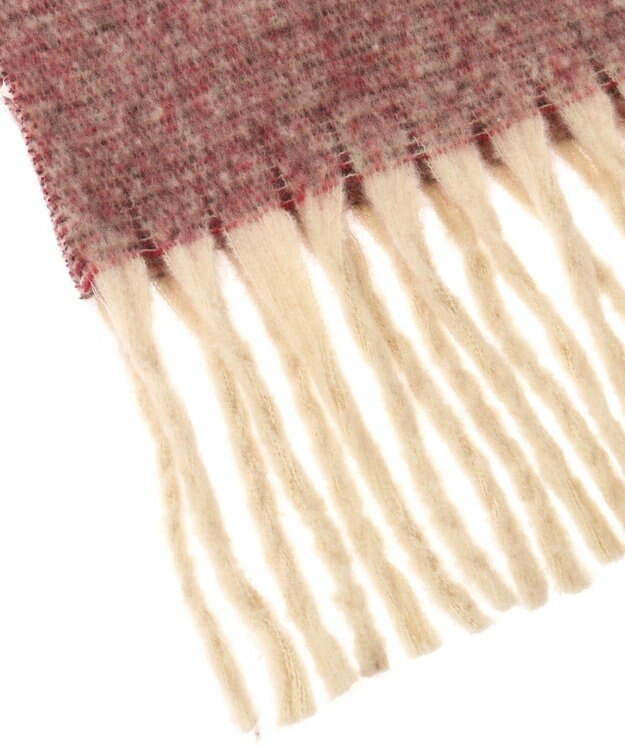 Green Parks ・ミックスニットマフラー Red