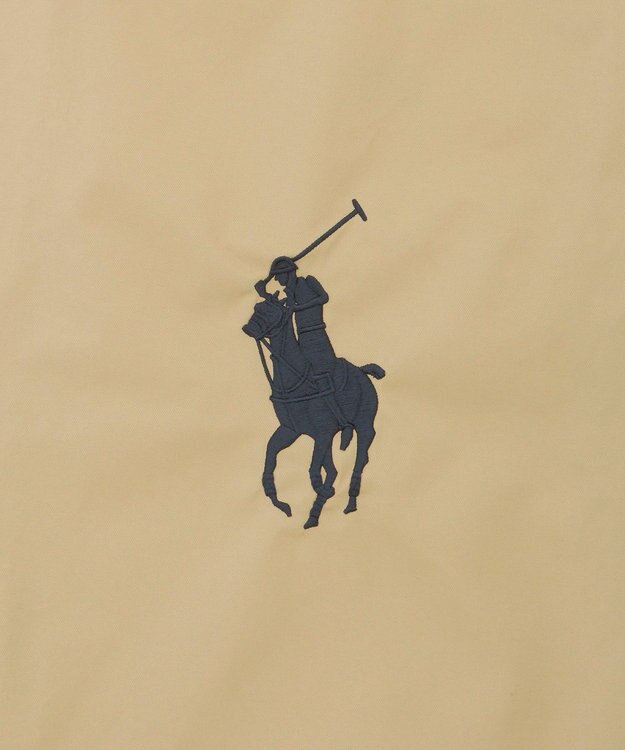 MOONBAT POLO RALPH LAUREN(ポロ ラルフローレン)ベルト付きレインバッグ　ポロポニー刺繍 キャメル