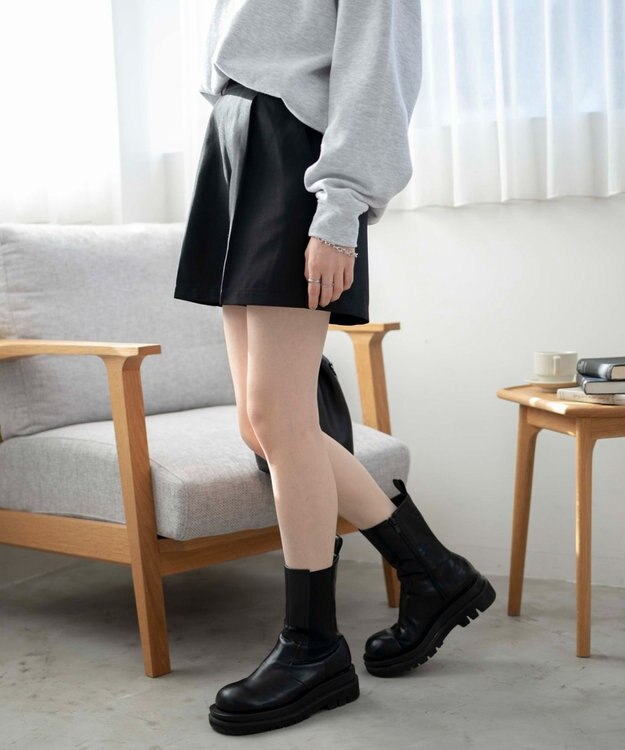 WEGO タックショートパンツ ブラック