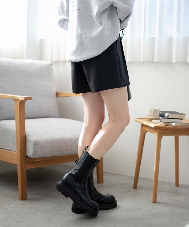 WEGO タックショートパンツ ブラック