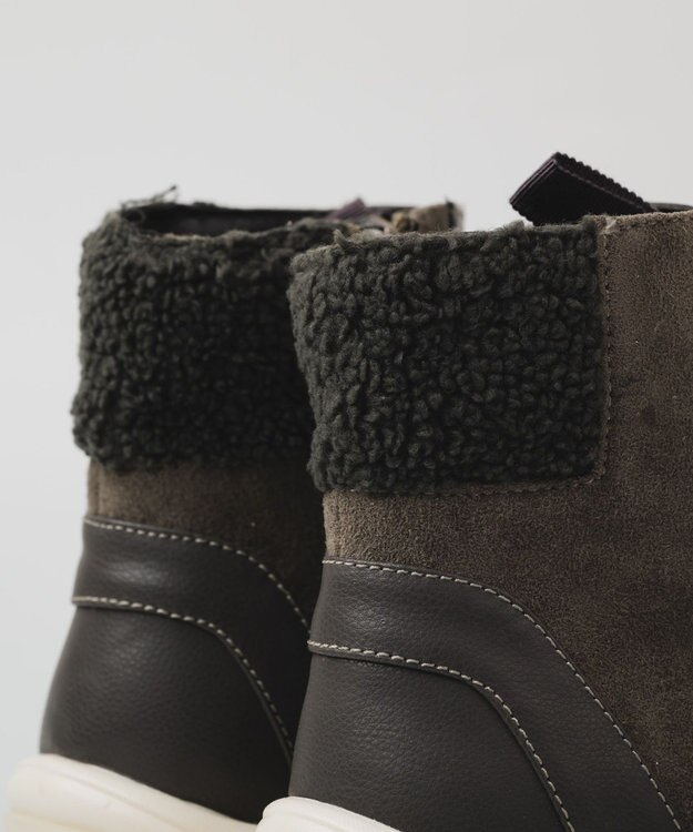 BONTRE 【PRECIEUX JOUET/プレシュウジュエ】ボリュームソールボアハイカットスニーカー ダークグレー