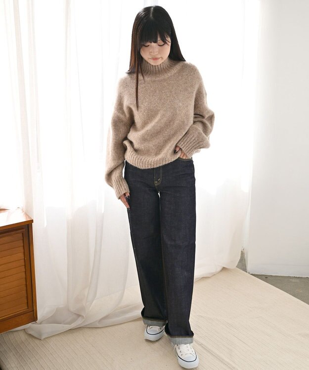 caqu modern baggy ワイドシルエットデニムパンツ re.birth