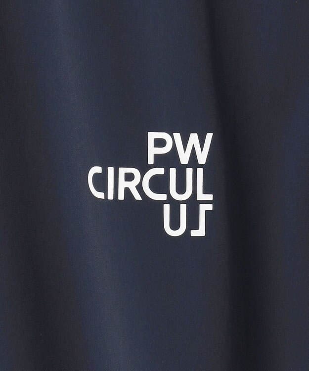 PW CIRCULUS 【撥水加工 / 小さくまとまる】【UNISEX】オーバーサイズ パッカブルベスト ゴルフウェア メンズ レディース ネイビー系
