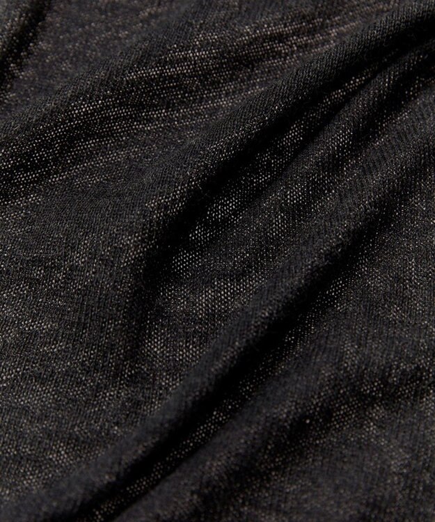 TOQUE 〈大草直子さんアドバイザー〉アルパカシルクニット ロングカーディガン チャコール