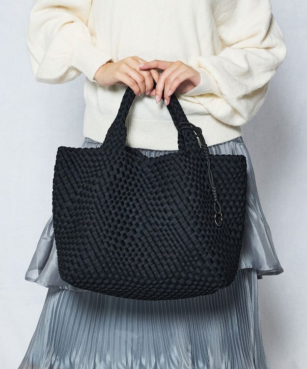 style code 【軽量・弱撥水素材】ネオプレーン　イントレチャート　トートバッグ A4 大容量 ブラック