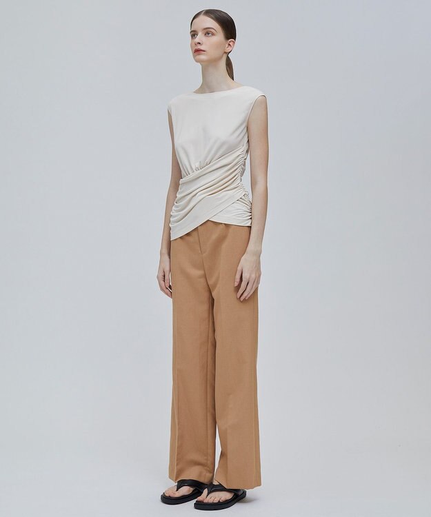 BEIGE， MELLE / ギャザートップス Ecru