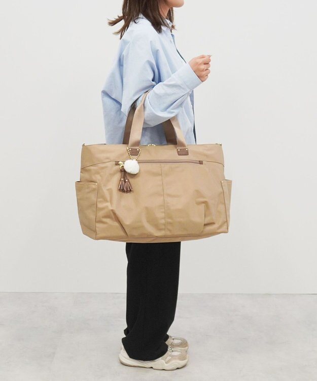 ACE BAGS & LUGGAGE kanana project collection タッセル-e ボストンバッグ 68875 ベージュ
