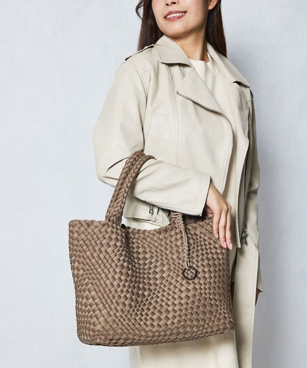 style code 【軽量・弱撥水素材】ネオプレーン　イントレチャート　トートバッグ A4 大容量 トープ