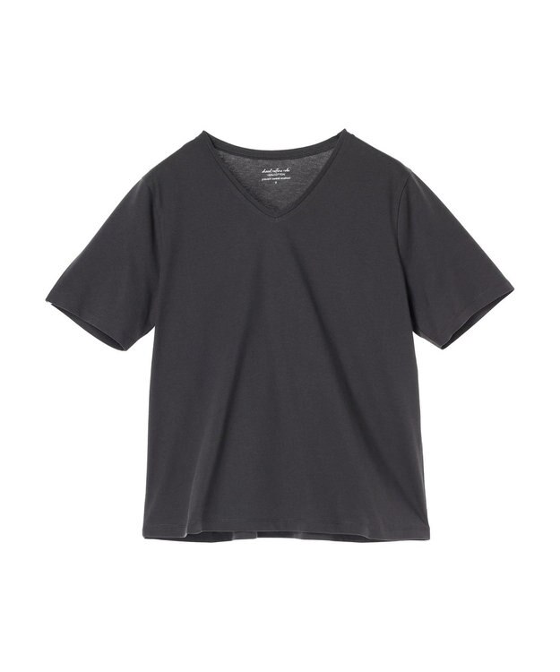 Green Parks 汗染み防止ＶネックＴシャツ Dark Gray