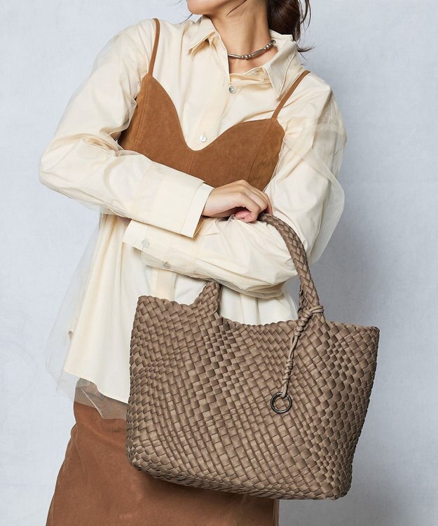 style code 【軽量・弱撥水素材】ネオプレーン　イントレチャート　トートバッグ A4 大容量 トープ