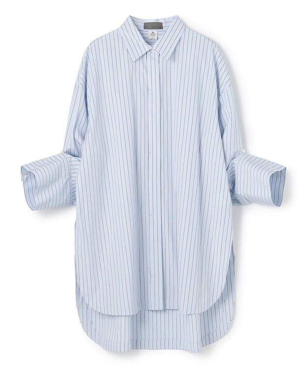 uncrave THOMAS MASON BIGシャツ ブルーストライプ