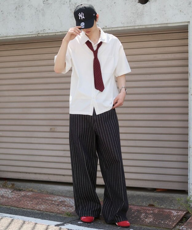WEGO クロップドSSムジシャツ ホワイト